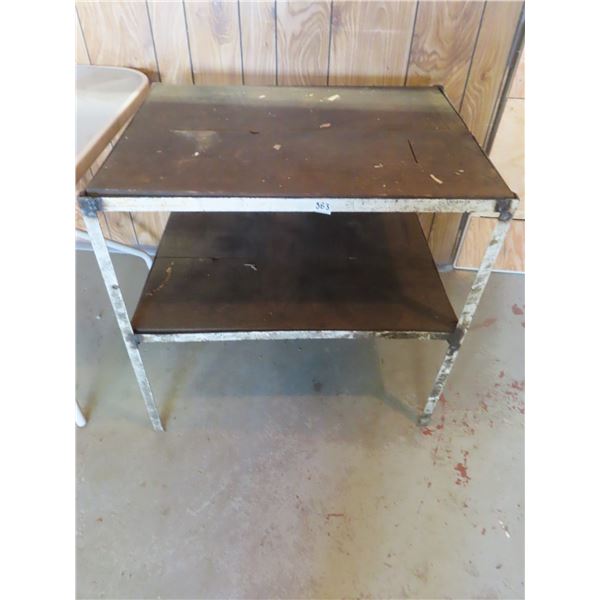 steel shop table - 30"x23"x29"H