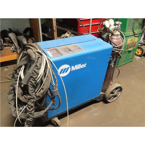 Miller Synchrowave 210 welder with cart and acetylene tank