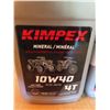 Image 2 : 5 full Kimpex 10W40 oil jugs