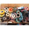 Image 2 : lot of tape , wire , digital level rope ect
