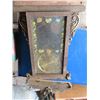 Image 1 : wind up antique clock ( has key ) some damage as shown