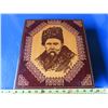 Image 1 : ukranian Schevcheko portrait wooden box