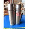 Image 1 : two stainless steel thermos