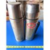 Image 3 : two stainless steel thermos