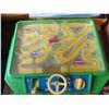 Image 3 : lot of puzzles and fisher price vintage gas station