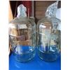 Image 1 : 2 large 6 gallon glass wine making containers