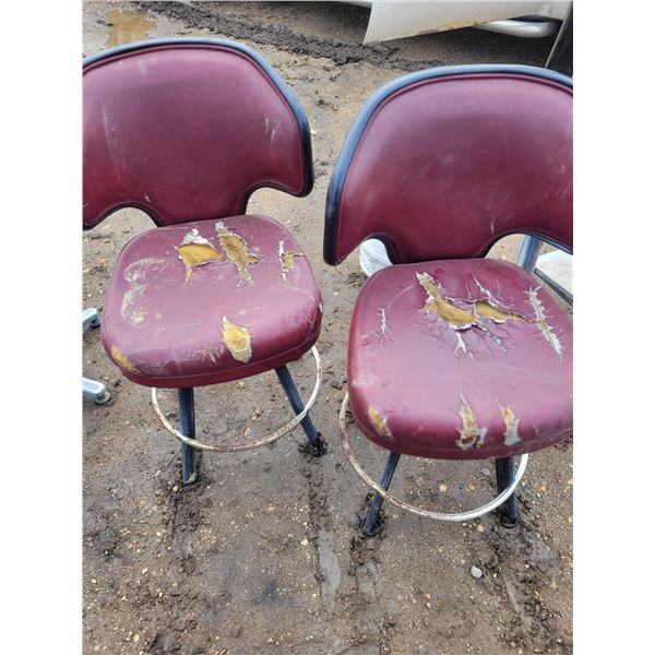 2 casino chairs. seats need refinish