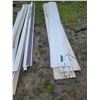 Image 1 : various siding skirting pieces some damaged & 17 black 2" insulation track