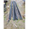 Image 4 : various siding skirting pieces some damaged & 17 black 2" insulation track