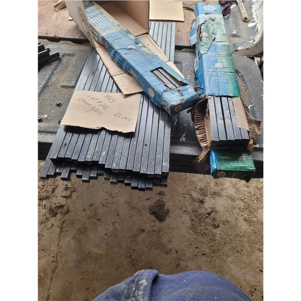 65 black square spindles