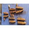 Image 1 : lot of vintage wood clamps