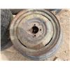 Image 1 : three - 4 bolt rims rubber no good 13"