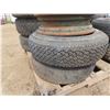 Image 2 : three - 4 bolt rims rubber no good 13"