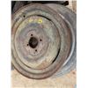 Image 3 : three - 4 bolt rims rubber no good 13"