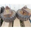 Image 1 : two garden tractor wheels 13x5