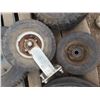 Image 3 : lot of six assorted utility tractor wheels