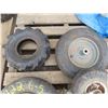 Image 4 : lot of six assorted utility tractor wheels