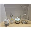 Image 2 : Norwex bathroom set - toothbrush & soap dispenser + Grindley hotelware England covered dish and larg
