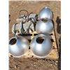 Image 1 : 4 industrial lights with 4 covers