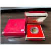 Image 1 : 2001 Lunar Calendar Year of the Snake $15. Sterling Silver with 24-karat gold plating on the Snake. 