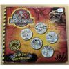 Jurassic Park. Set of 5 Jurassic Park medals. Includes Spino, T-Rex, Pteranodon, Raptor & Jurassic P