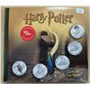 Harry Potter. Set of 5 medals including Harry Potter, Hermione, Ron Weasley, Dumbledore & Hagrid. Is