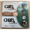 1999 Cats of Canada Cougar 50 Cents. Sterling Silver. Proof with Ultra Heavy Cameo. Housed in its or