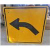 Image 1 : left curve highway sign