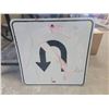 Image 1 : no u turn highway sign