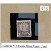 Image 1 : George V 5 cents mint never used 5¢
