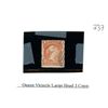 Image 1 : Queen Victoria large head 3¢ three cent stamp