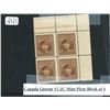 Image 1 : Canada George VI 2¢ mint plate block of four stamps