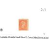 Image 1 : Canada Victoria small head 3 cents mint never used stamp 3¢