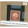 Image 1 : New Brunswick 2¢ two cent stamp mint never hinged