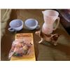 Image 1 : Pyrex Cups, Cow Creamer, Snow White Cake Toppers