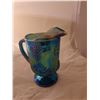 Image 3 : Blue Carnival Glass Pitcher