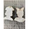 Image 3 : VINTAGE CHALKWARE HANGERS