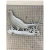 Image 2 : VINTAGE CAST ALUMINUM PHEASANT BIRD FIGURINE