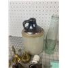 Image 3 : VINTAGE MISC LOT SCOTTY DOG OIL LAMP STONEWARE JUG BRASS BELLS ETC