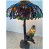 Image 6 : LARGE TIFFANY STYLE TABLE LAMP WITH LIGHT UP BIRDS