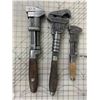 Image 2 : ANTIQUE PIPE MONKEY WRENCHES