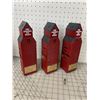 Image 1 : LOT OF 3 VINTAGE SPIRIT OF SASKATCHEWAN EMPTY WHISKEY BOTTLES