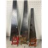 Image 1 : LOT OF VINTAGE HAND SAWS