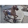 Image 4 : Large carved wood rocking horse 1800's 45" heavy
