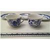 Image 2 : Blue Willow "Royal Oak" china, 2 teacups, 1 extra saucer