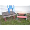 Image 1 : Kids Water Table, chair, picnic table