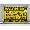 Image 1 : 24 Hour security sign - 8x12"