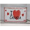 Image 1 : I Love Canada sign - 8x12"