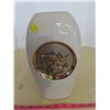 Image 1 : Vase - gold bird and flowerts- 24k gold edged
