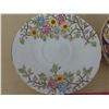 Image 3 : 2 saucers- delphine china+ royal albert gold trim saucer